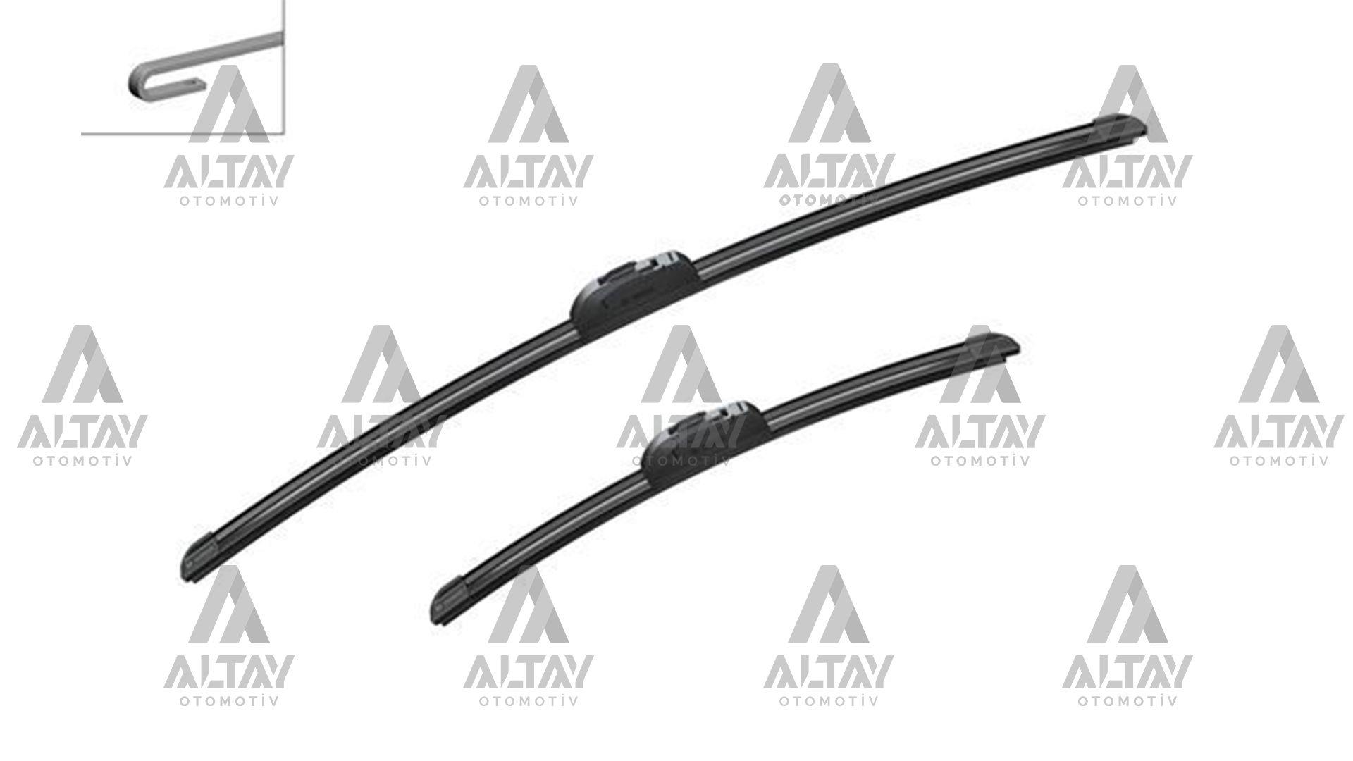 SİLECEK SÜPÜRGESİ TAKIM ACCORD 03-08 / CR-V 06= / X-TRAIL 13= / QASHQAI 13= / KADJAR 15= / ACCENT 11= / ELANTRA 16= / KONA 18= / SANTA FE 18= / TUCSON 18= / I30 16= / CEED 18= / SORENTO 15= / SPORTAGE 15= AEROTWIN AR653S (650+400mm) 26+16
