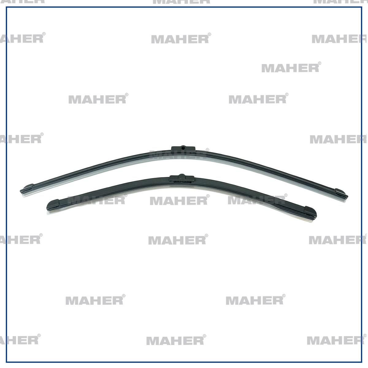 SILECEK SÜPÜRGESI TAKIM CADDY 04-10 / OCTAVIA 04-12 / A3 02-04 / GOLF5 03-05 / JETTA 05-06 ÇIFT DELIK 24+19 A936S (600mm+480mm)