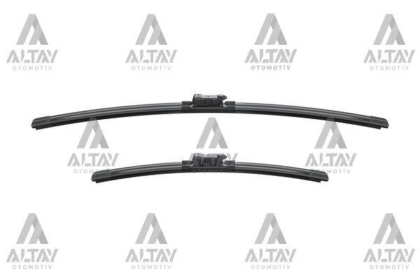 SILECEK SÜPÜRGESI TAKIM POLO 09-17 / A1 10= / TOLEDO 12= / FABIA 14= / RAPID 12= 16mm BUTON 24+16 A555S (600mm+400mm)