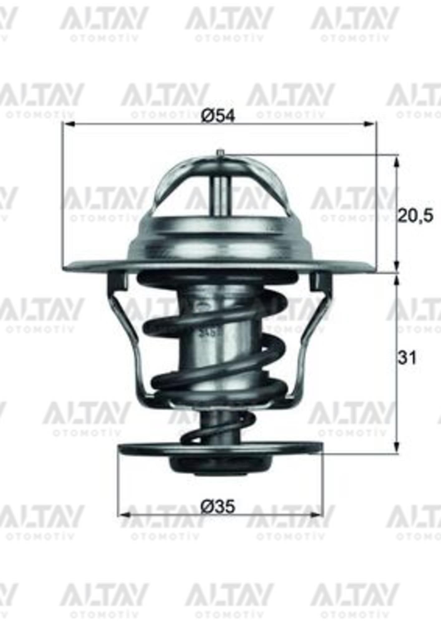 TERMOSTAT GOLF4 / BORA / PASSAT / CADDY / TRANSPORTER T4 / POLO CLASSİC 95= ABL-AGR-AFN-ALH-AVF-BJB-BKC 1.9 TDİ