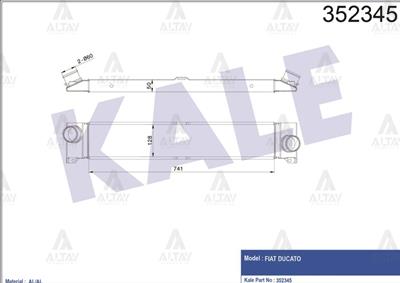 TURBO RADYATÖRÜ (INTERCOOLER) DUCATO III 06-14 / BOXER III 06-14 2.2 HDI / JUMPER III 06-14 2.2 HDI / DUCATO IV 14= / 2.0 JTD-2.3 JTD-3.0 JTD