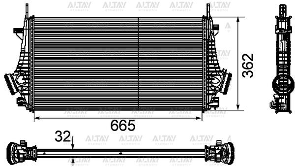 TURBO RADYATÖRÜ (INTERCOOLER) INSIGNIA 08= INSIGNIA A B16DTH-A16LET-A20DTH-B20DTH