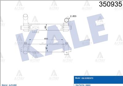 TURBO RADYATÖRÜ (INTERCOOLER) SORENTO 03-06