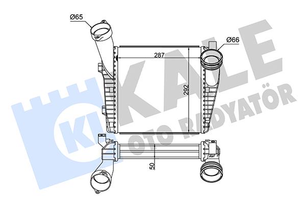 TURBO RADYATÖRÜ (INTERCOOLER) TOUAREG / Q7 / CAYENNE 04=
