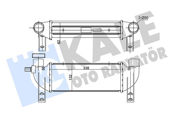 TURBO RADYATÖRÜ (INTERCOOLER) TRANSİT / TOURNEO CONNECT 02-13 1.8 TDCI