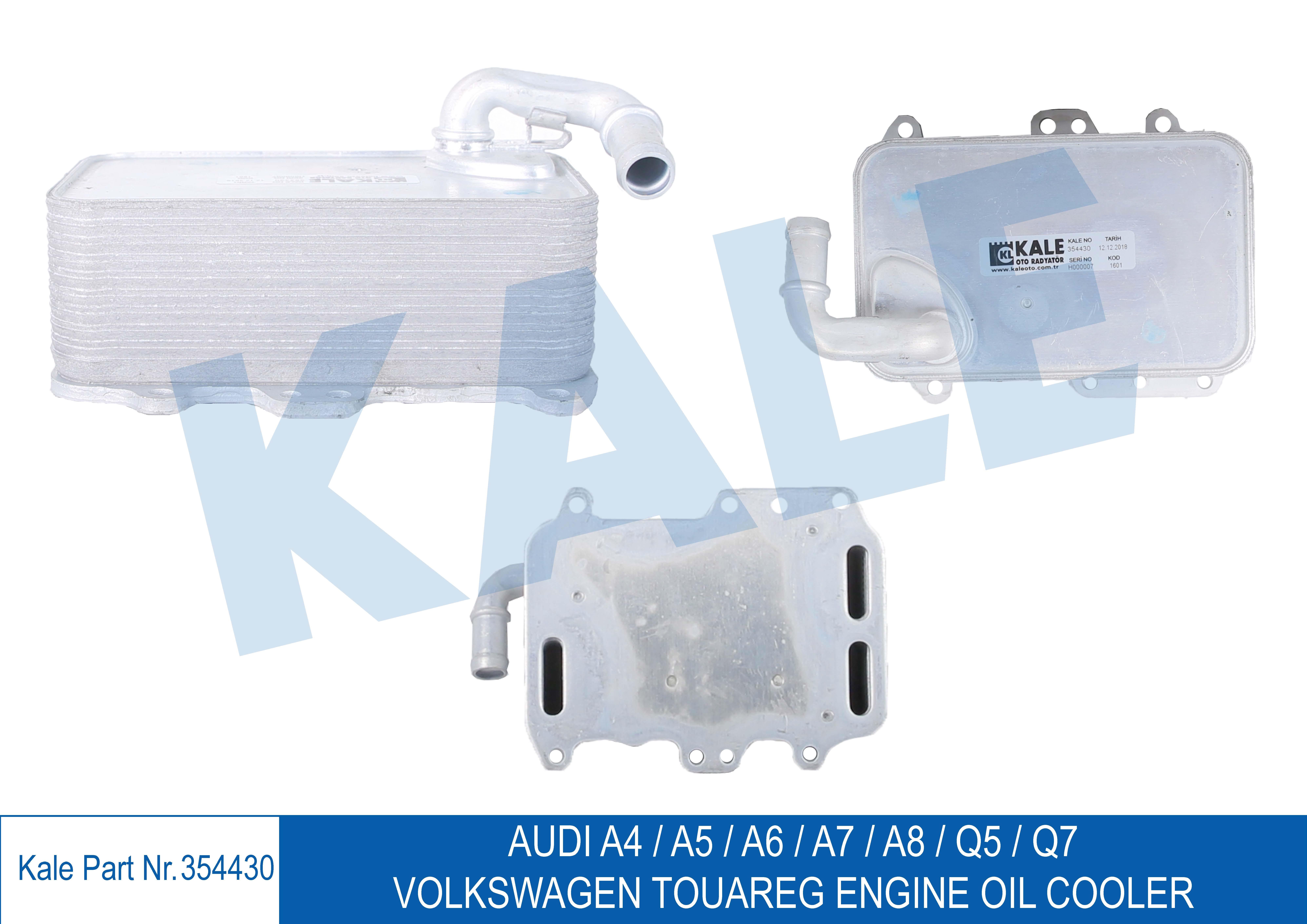 YAĞ SOĞUTUCUSU A4 / A5 / A6 / A7 / Q5 / Q7 11= CLAB-CDUC-CLAA 3.0 TDİ