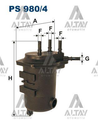 YAKIT FİLTRESİ (MAZOT) CLIO II / KANGO 03= 1.5DCI SENSÖR DELİKLİ