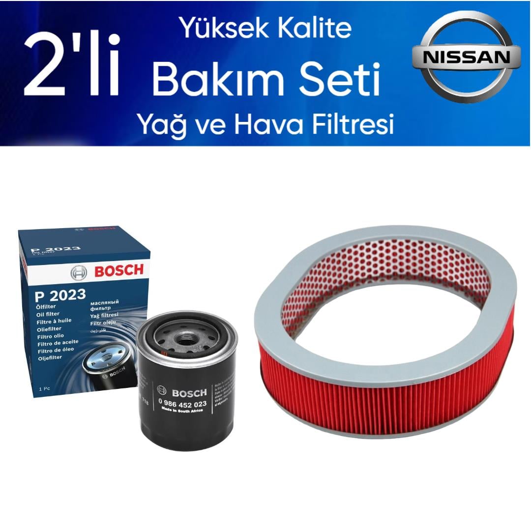 Altima A31 1989-1993 CA20 Benzinli - 2'li Bakım Seti Yağ-Hava Filtresi