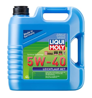 LIQUI MOLY 5W40 Motor Yağı Sentetik LEICHTLAUF HC7 4 Litre