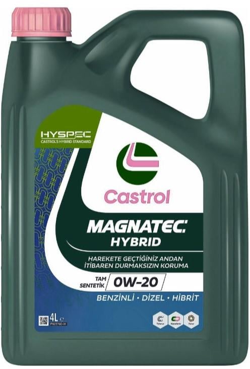 Castrol MagnateccastrolCastrol Magnatec  Hybrıd 0W-20 4 LitreCastrol Magnatec  Hybrıd 0W-20 4 Litre