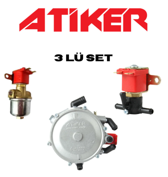 Lpg Karbüratörlü Beyin RegülatörATİKERAtiker 90 kw Karbüratöelü Regulatör Gaz Kesici Benzin Kesici 3'Lü SetAtiker 90 kw Karbüratöelü Regulatör Gaz Kesici Benzin Kesici 3'Lü Set