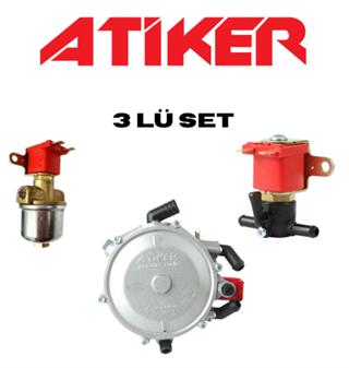 Lpg Karbüratörlü Beyin RegülatörATİKERAtiker 90 kw Karbüratöelü Regulatör Gaz Kesici Benzin Kesici 3'Lü SetAtiker 90 kw Karbüratöelü Regulatör Gaz Kesici Benzin Kesici 3'Lü Set
