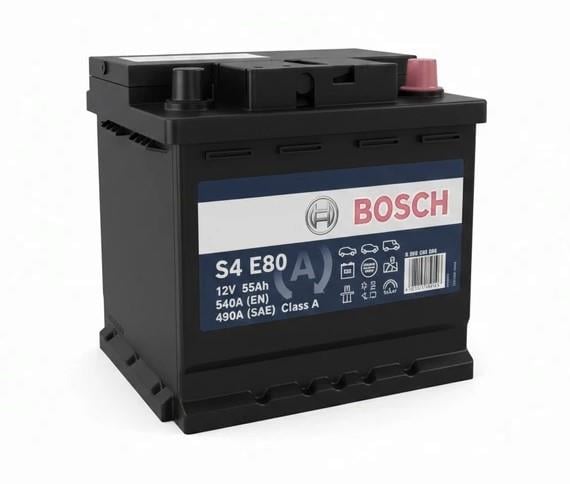 BOSCH AKÜBoschBosch Akü EFB S4 E80 55 AhBosch Akü EFB S4 E80 55 Ah