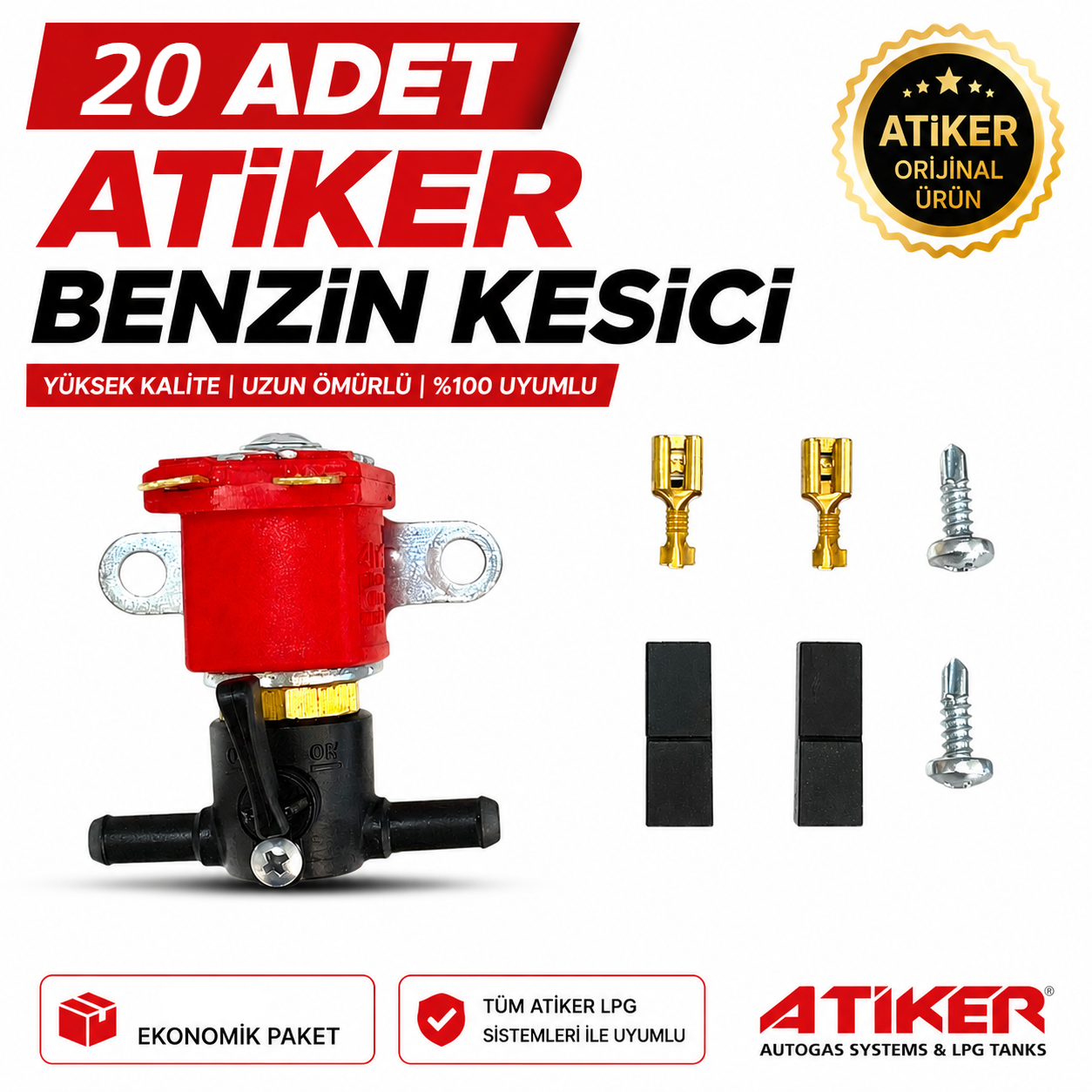 Lpg Benzin KesiciATİKERAtiker Benzin Kesici 20 Adet