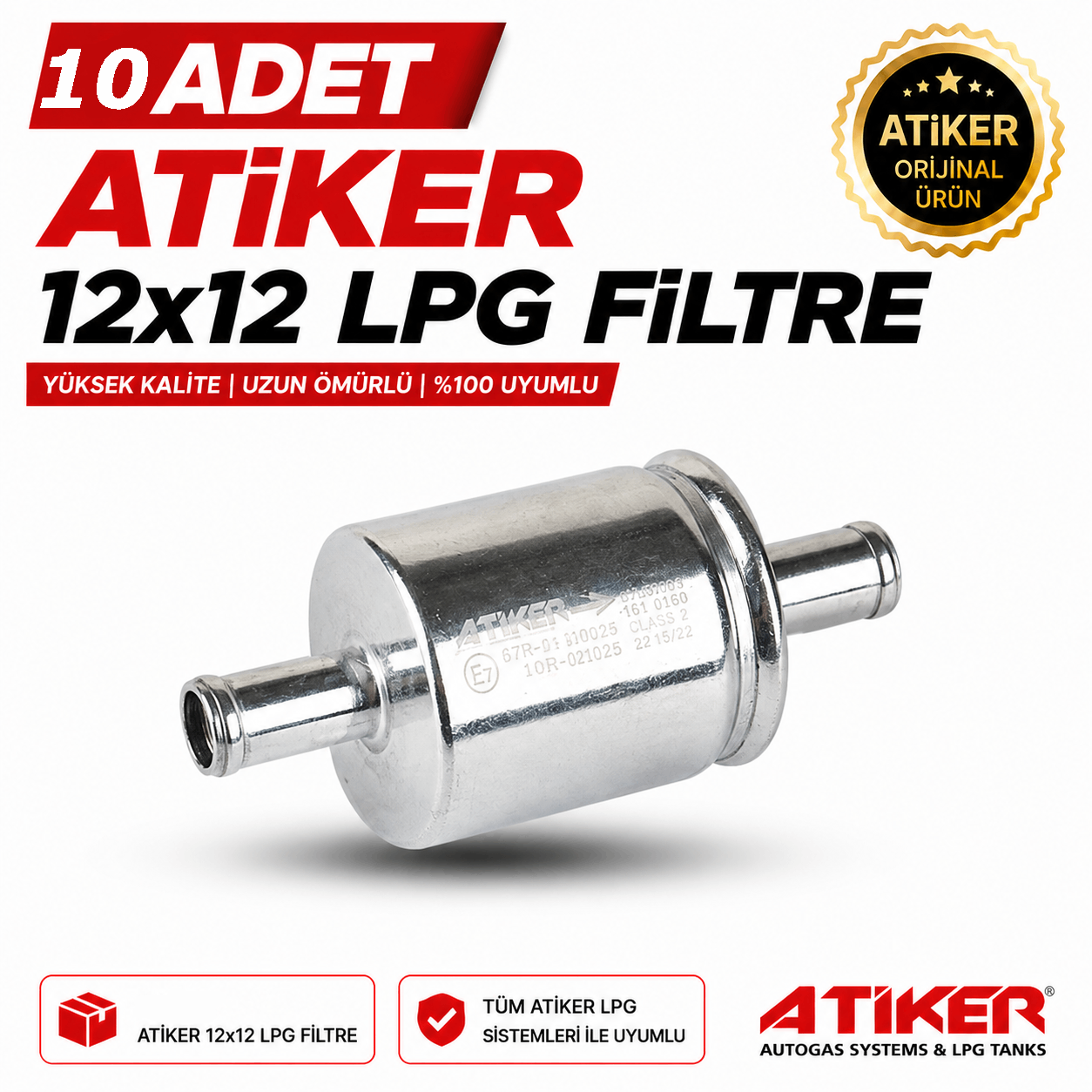 Lpg FiltreleriATİKERAtiker 12x12 Filtre 10 Adet
