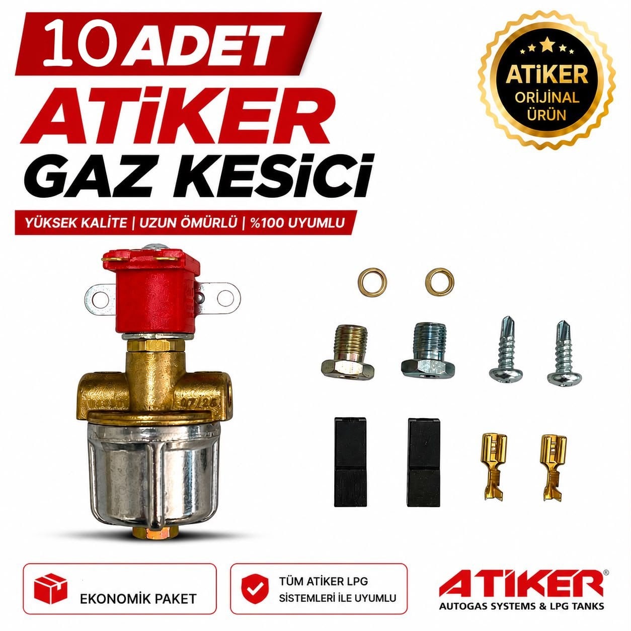Lpg Gaz KesiciATİKERAtiker Gaz Kesici 10 Adet