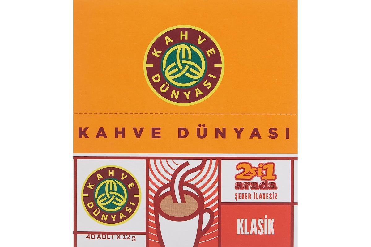 2'Si 1 Arada Klasik Hazır Kahve 12gr  40'lı Paket 