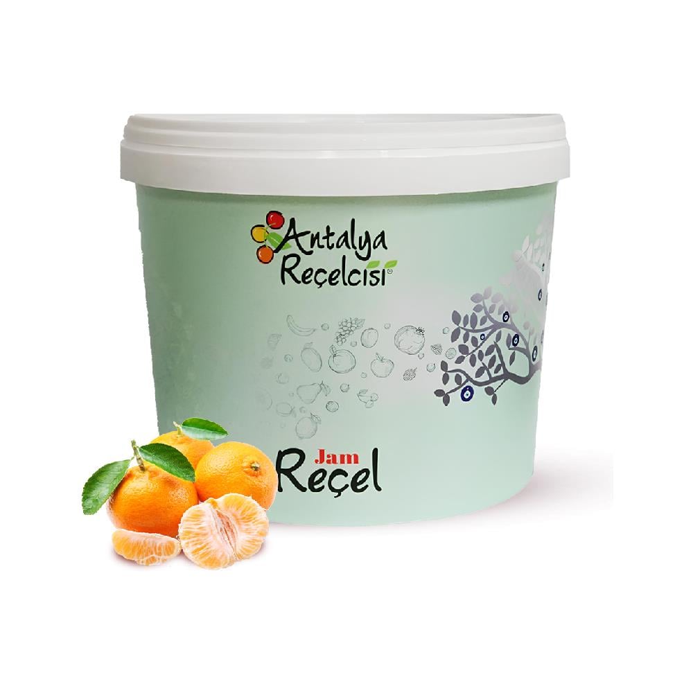 Antalya Reçelcisi Bodrum Mandalina Reçeli 5 kg Plastik Kova
