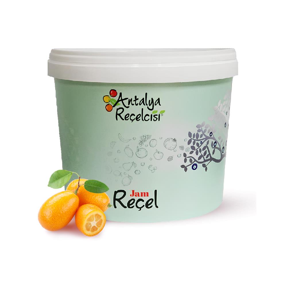 Antalya Reçelcisi Kamkat Reçeli 5 kg Plastik Kova