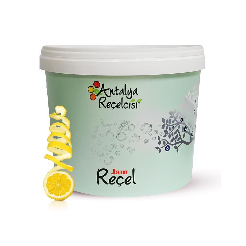 Antalya Reçelcisi Limon Kabuğu Reçeli 5 kg Plastik Kova