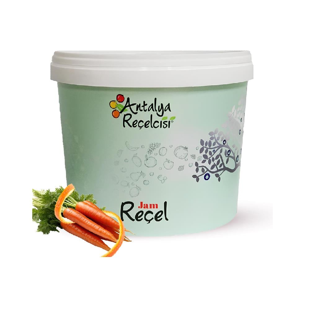Antalya Reçelcisi Portakallı Havuç Reçeli 5 kg Plastik Kova