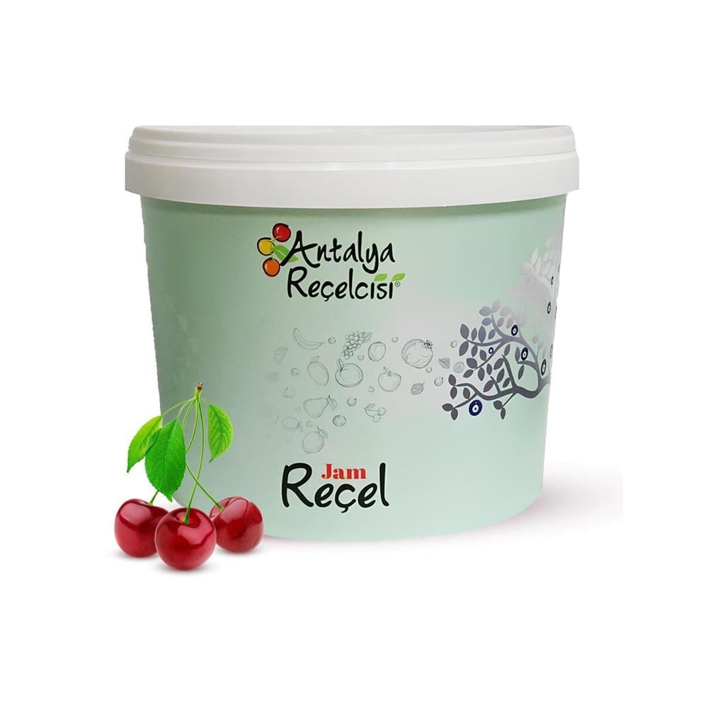 Antalya Reçelcisi Vişne Reçeli 5 kg Plastik Kova