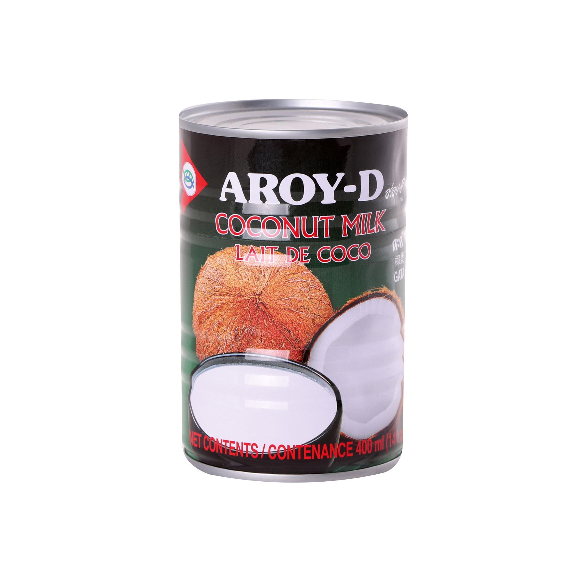 AROY-D Hindistan Cevizi Sütü | Pişirme ve Fırınlama İçin Hindistan Cevizi Sütü | Tatlılar, Çorbalar, Smoothie'ler ve Kokteyller İçin İdeal | 400 ml