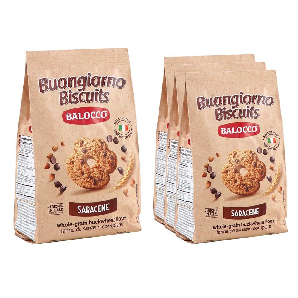 Balocco Saracene Karabuğdaylı Parça Çikolatalı Bisküvi 350g x 3 Adet