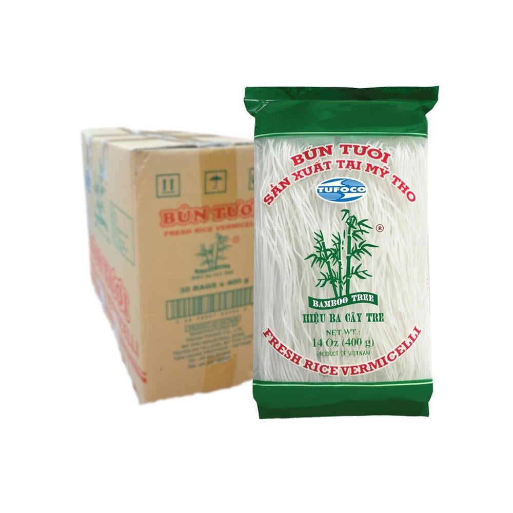 Bamboo Tree Glutensiz Tufoco Pirinç Şehriyesi Vietnamese Rice Vermicelli 400g x 30 Adet