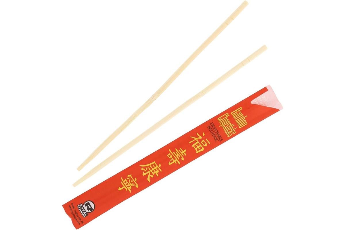 Bambu Kırmızı Kağıtlı Chopstick 100'lü