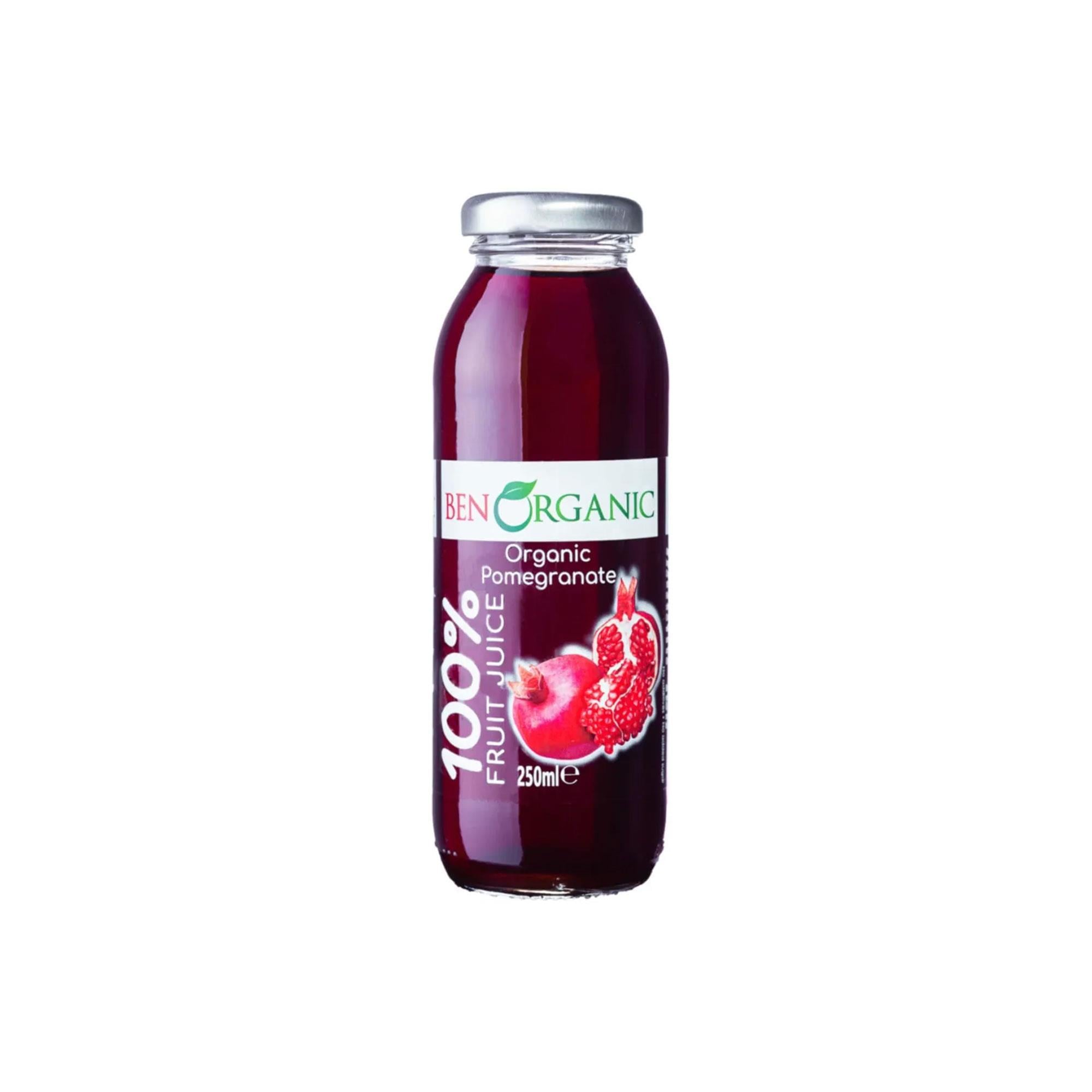 BENORGANIC Organik Nar Suyu 250 ml Cam Şişe