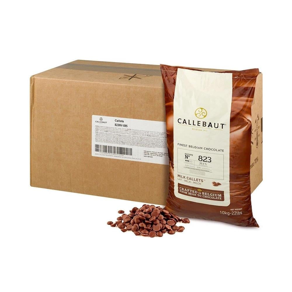 Callebaut No 823 Sütlü Drop - Pul Çikolata 10 kg