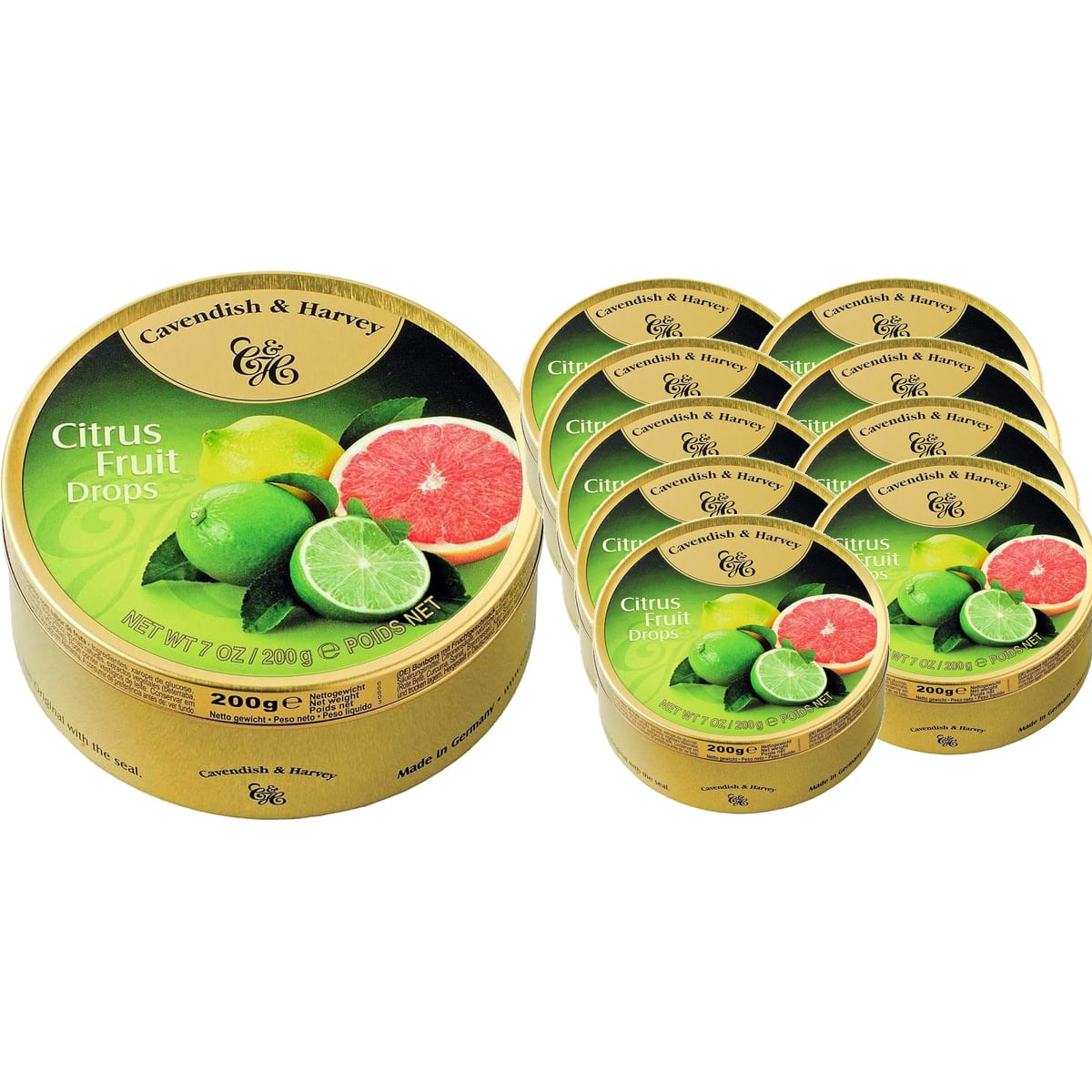 Cavendish & Harvey Citrus Fruit Sert Şekerleme 200 g x 9 Adet (Kutu)
