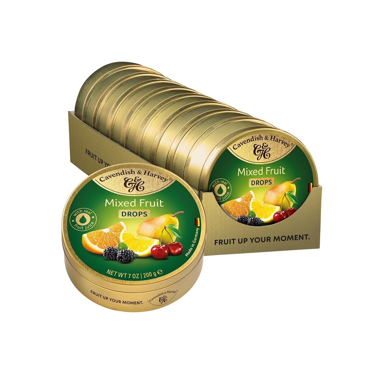 Cavendish & Harvey Mixed Fruit Drops 200 g x 9 Adet (Kutulu Set)