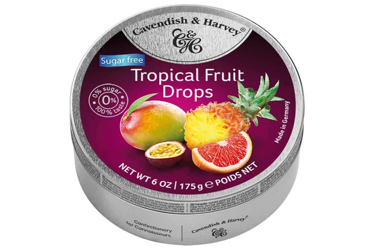 Cavendish & Harvey Şekersiz Tropical Fruit Drops 175g
