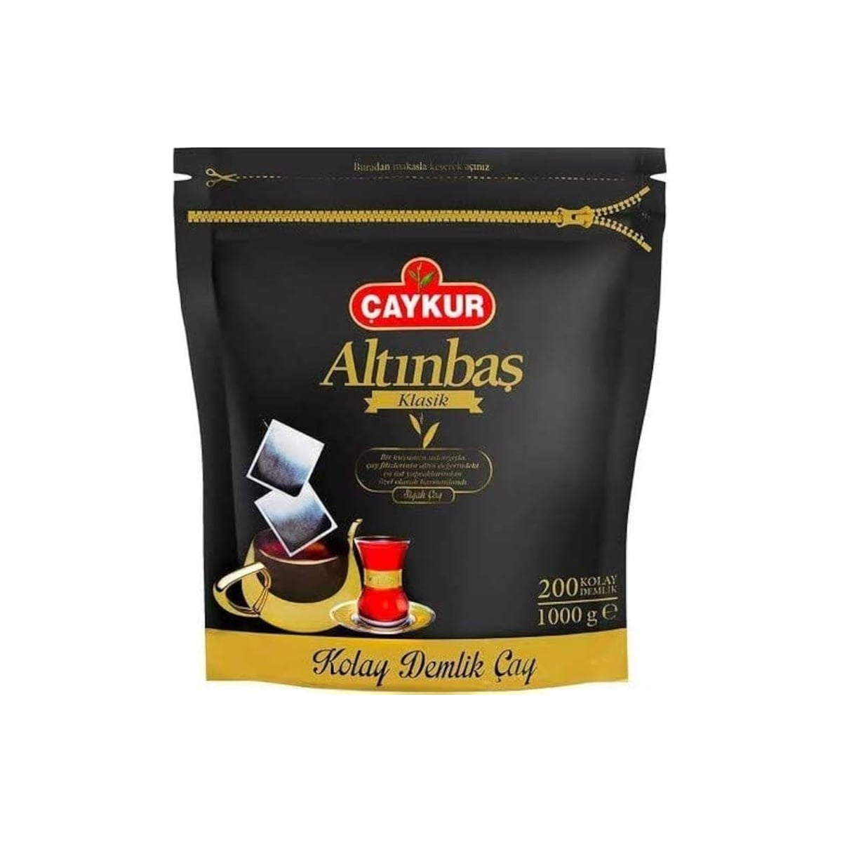 Çaykur Altınbaş Klasik Demlik Poşet Çay 1000 g (200 x 5g)