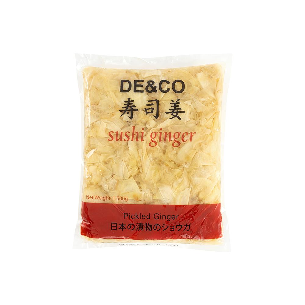 DECO Sushi Pickled Ginger Beyaz Zencefil Turşusu 1500 Gr