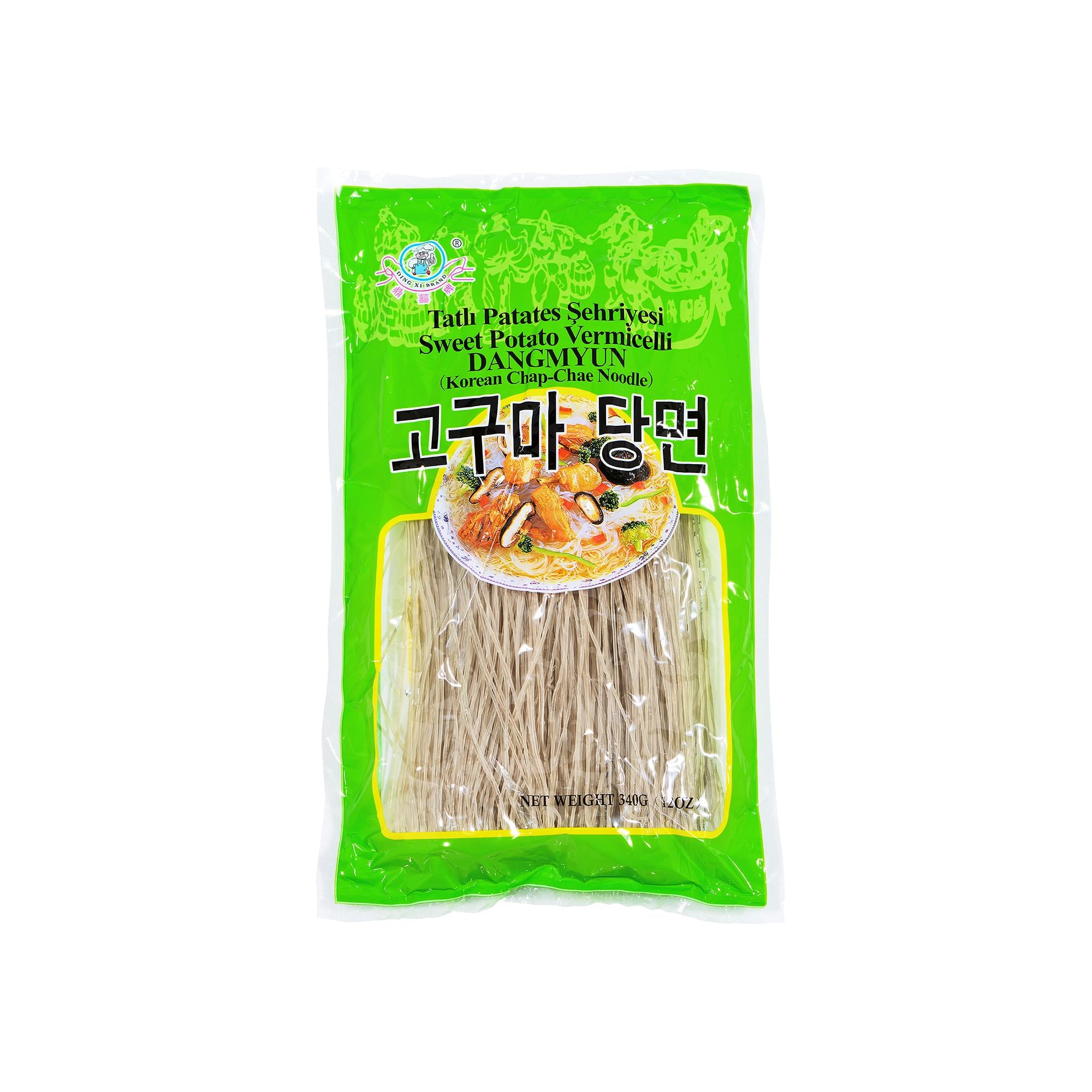 DING XI BRAND Tatlı Patates Şehriyesi | Sweet Potato Vermicelli | Kore Usulü Erişte Makarna | Çin'de Üretildi | 340 G