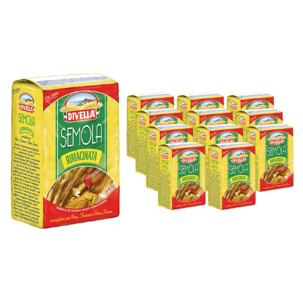 Divella Semolina Unu Rimacinata 1Kg x 10 Adet