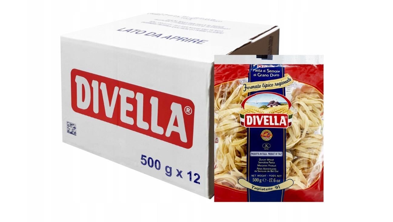 Divella Tagliatelle Makarna 500g x 12 Adet (Koli)