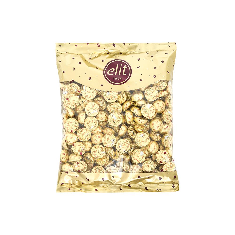 Elit Altın Yaldızlı Sütlü Çikolata Glutensiz 1Kg