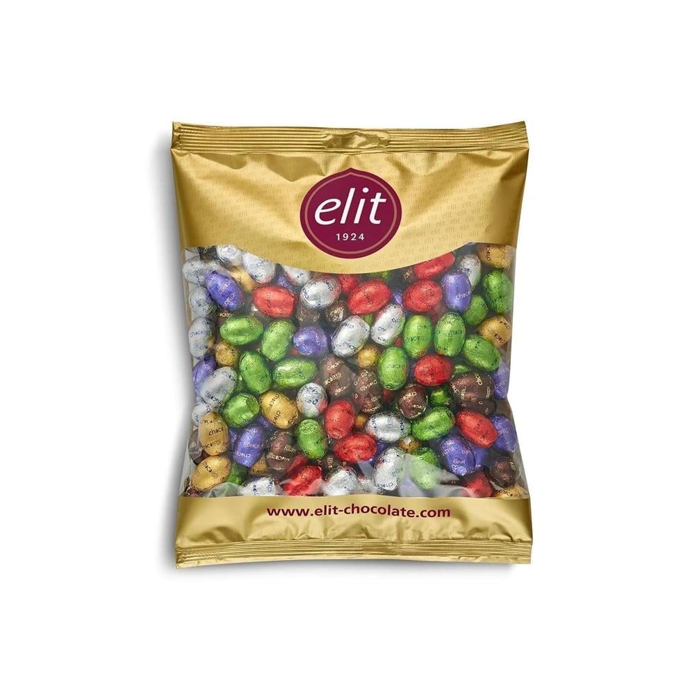 Elit Çikolata Chocoeggy Yumurta Çikolata 1kg Sütlü Çikolata Glutensiz