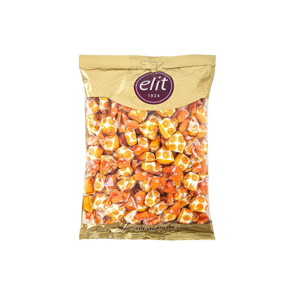 Elit Çikolata Portakal Dolgulu Bonbon Şeker 1Kg Glutensiz  