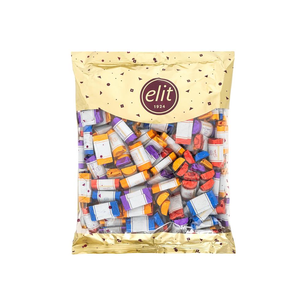 Elit Oval Baton Karışık Dolgulu Sütlü Çikolata 1Kg Glutensiz