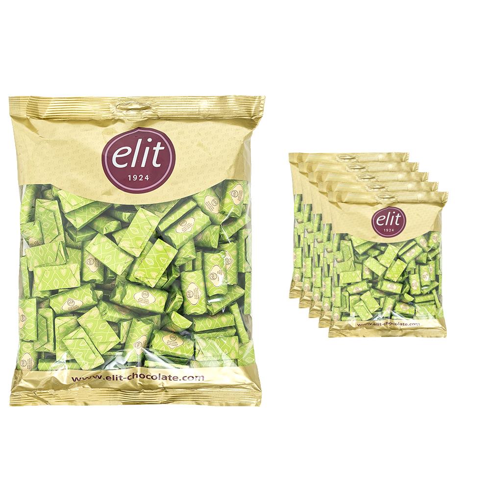 Elit Prestij Baton Antep Fıstık Krema Dolgulu Çikolata Glutensiz 1Kg x 5 Adet