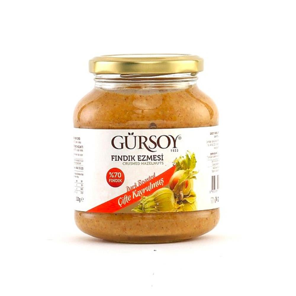 Gürsoy Çifte Kavrulmuş Fındık Ezmesi 320g Cam Kavanoz