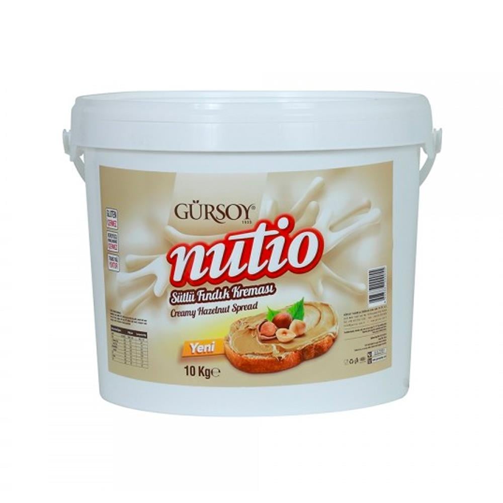 Gürsoy Nutio Krokanlı Sütlü Fındık Kreması 10kg Plastik Kova