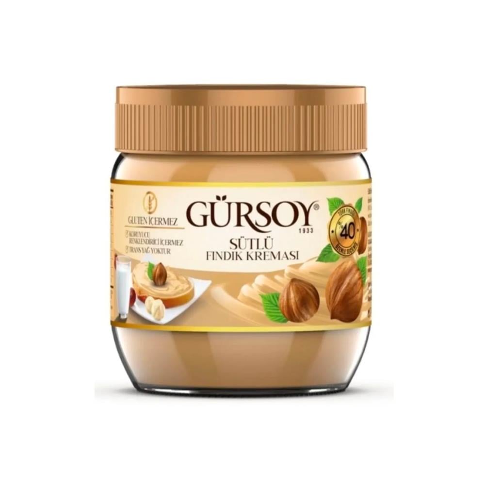 Gürsoy Sütlü Fındık Kreması 400g Cam Kavanoz