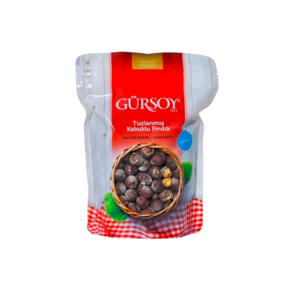 Gürsoy Tuzlanmış Kabuklu Fındık 500g Doypack