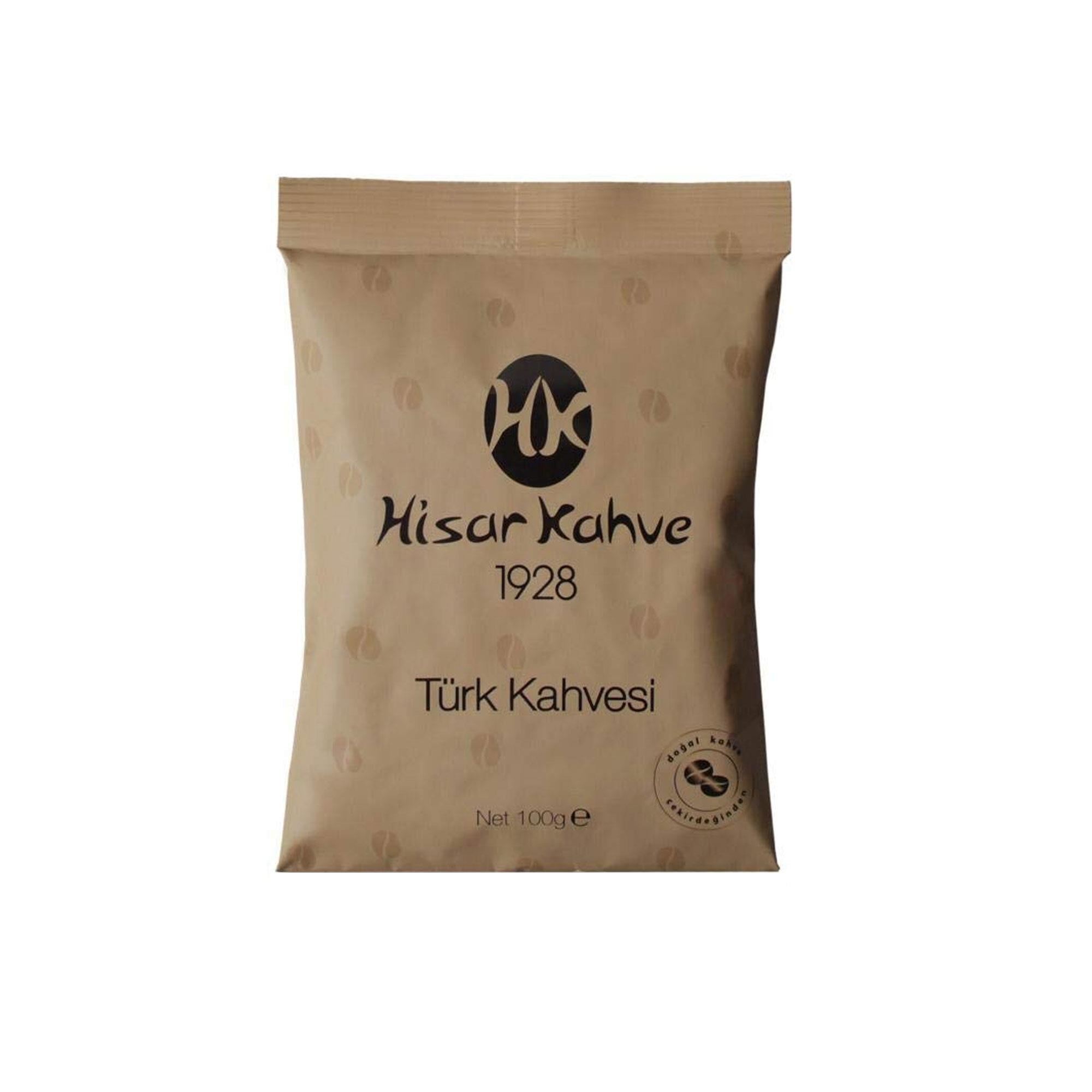 Hisar Kahve 1928 Türk Kahvesi – Orta Kavrulmuş Öğütülmüş Türk Kahvesi 100g 